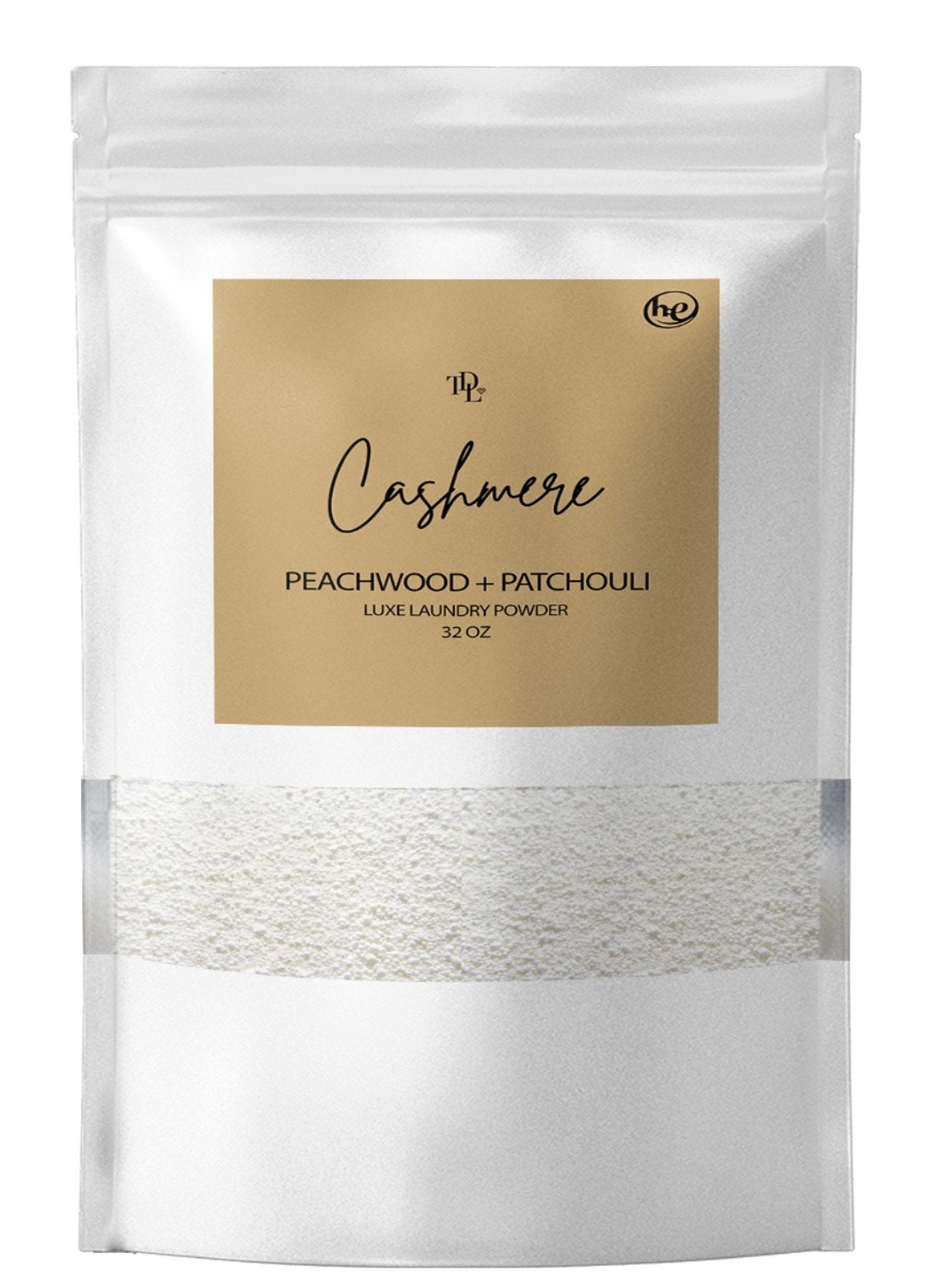 TDL "CASHMERE', Concentrated,Natural Laundry Detergent Powder - Peachwood & Patchouli | High Efficiency/Standard Machine Washing |Nontoxic|Stain/Odor Removal (32 oz / 64 Loads)