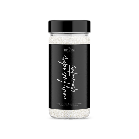 The Diamond Life Home "Noir Luxe" Sea Salt, Ozone, & Black Plum Carpet Powder